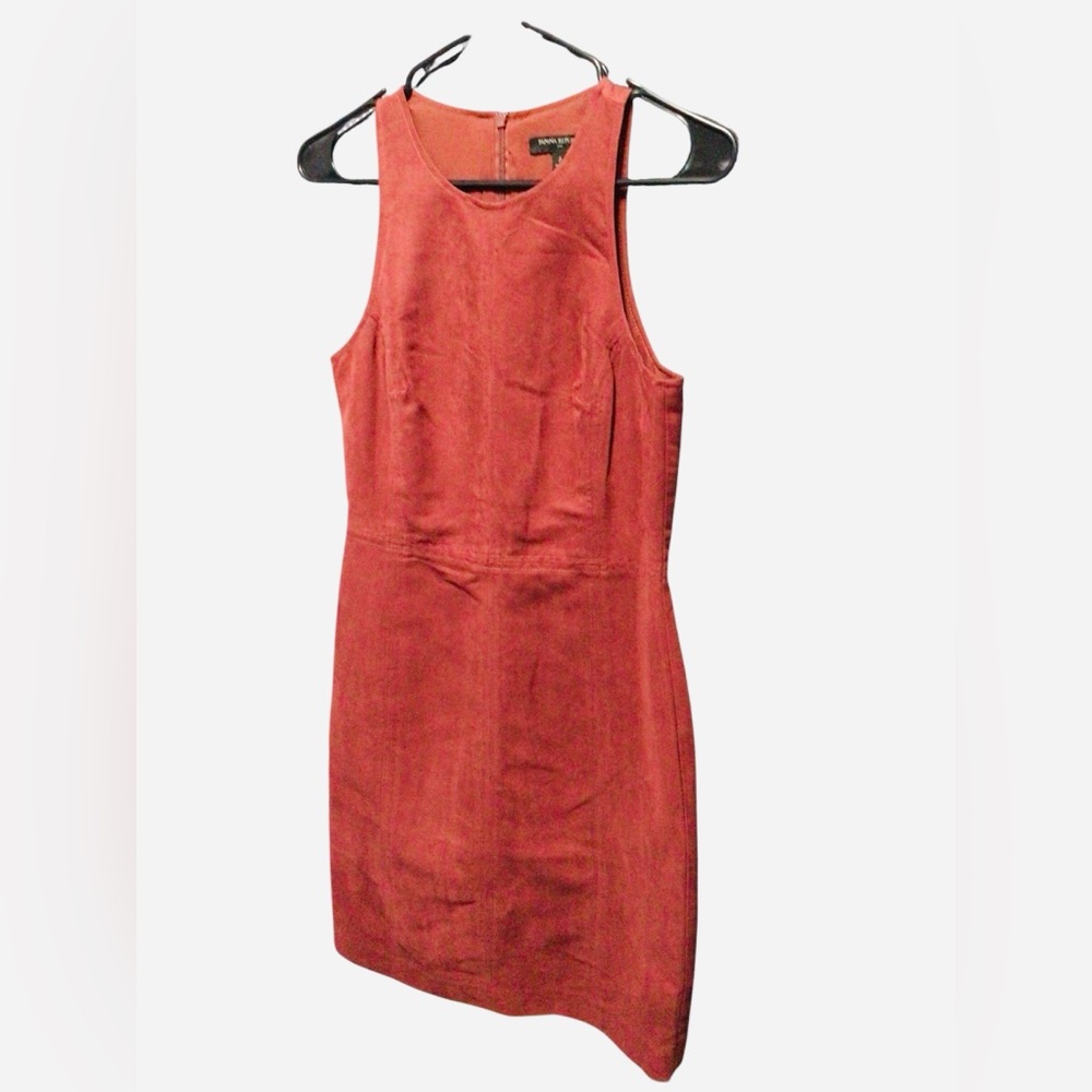 Banana Republic Sleeveless Mini Dress in Rust